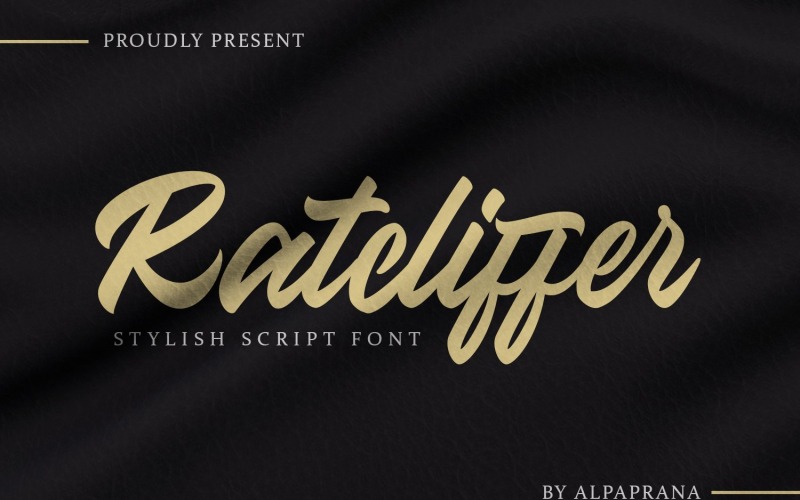 Ratcliffer - Modern cursief lettertype