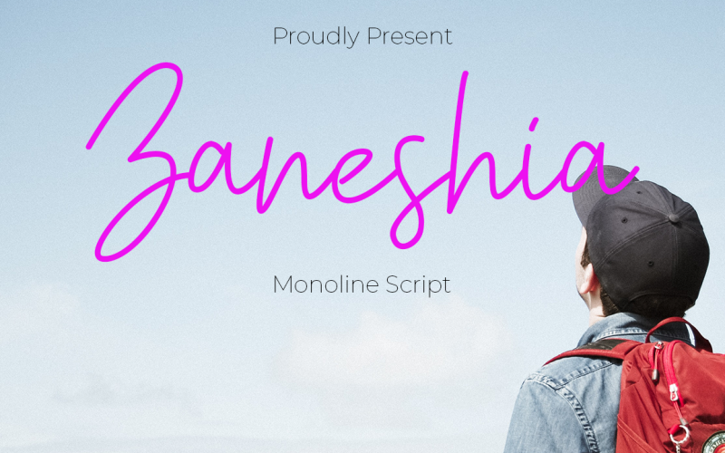 Zaneshia Lettertype