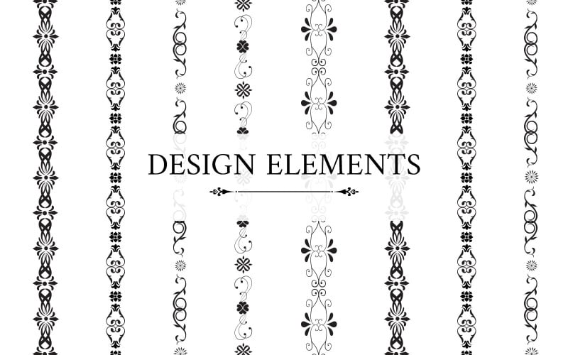 Download Иллюстрация "Design Elements - Illustration" / Design Elements - Illustration - Иллюстрация на тему графика design,elements,vector,greeting,card,invitation,designs,all,graphic,decorations,decoration,border,frame,element