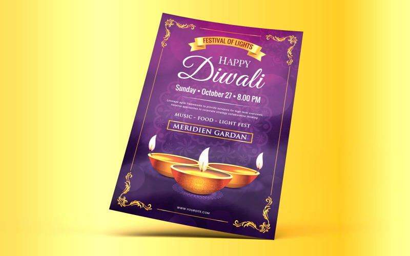 Download Фирменный стиль "Diwali Flyer - Corporate Identity Template" / Diwali Flyer - Corporate Identity Template - Фирменный стиль на тему графика celebration,celebrations,diwali,festival,festivals,flyer,flyers,holiday,holidays,india,indian,print,promotion,template,templates