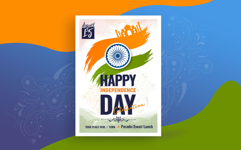 Download Фирменный стиль "Independence Day Flyer/Poster - Corporate Identity Template" / Independence Day Flyer/Poster - Corporate Identity Template - Фирменный стиль на тему графика india,independence,day,flyer,poster,template,templates,independent,celebration,celebrations,promotion,promotions,parade,event,lunch
