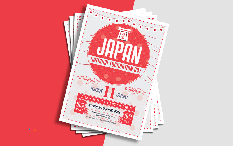 Download Фирменный стиль "Japan National Foundation Day Flyer - Corporate Identity Template" / Japan National Foundation Day Flyer - Corporate Identity Template - Фирменный стиль на тему графика day,japanese,signs,country,holiday,design,independence,background,vector,nation,national,patriotic,symbol,traditional,illustration,foundation,flag,japan,patriotism,celebration