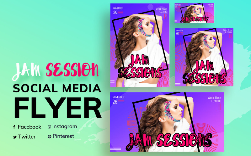 Download Шаблон для соцсетей "Jas Session Fashion Social Media Template" / Jas Session Fashion Social Media Template - Шаблон для соцсетей на тему графика jas,session,fashion,social,media,templates,template,promotion,promotions,facebook,instagram,twitter,pinterest,post,banner