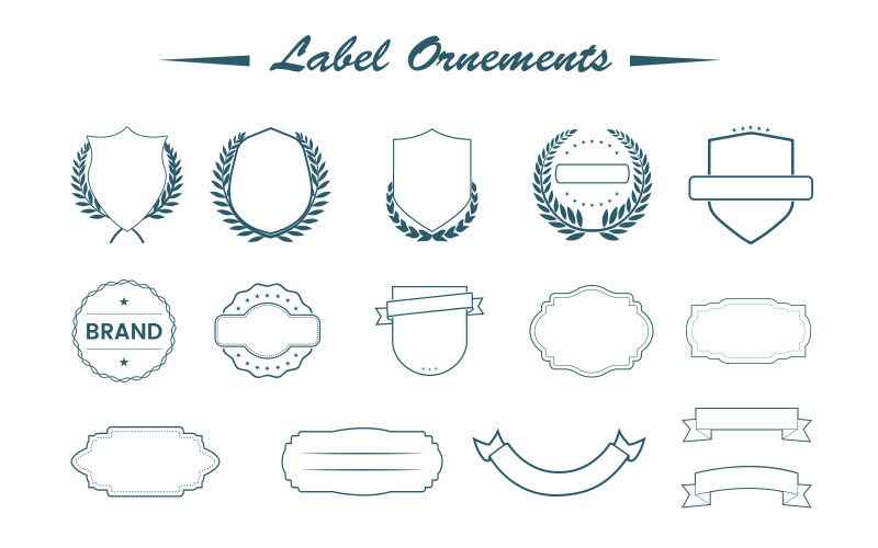 Download Иллюстрация "Label Ornaments - Illustration" / Label Ornaments - Illustration - Иллюстрация на тему графика label,ornaments,vector,greeting,card,invitation,graphic,designs,design,objects,illustrations,awards,award,presentation