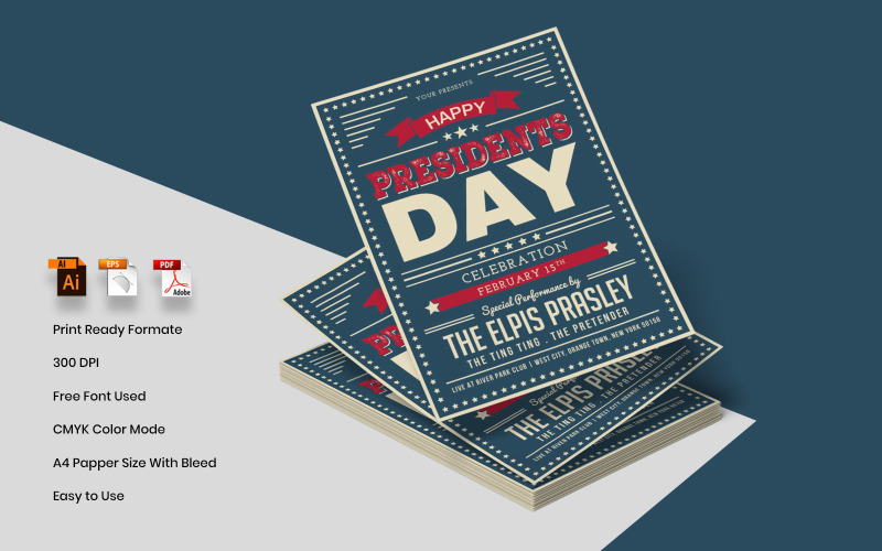 Download Фирменный стиль "Save President's Day Flyer - Corporate Identity Template" / Save President's Day Flyer - Corporate Identity Template - Фирменный стиль на тему графика america,united,holiday,state,us,national,illustration,president,patriotism,february,day,template,freedom,happy,patriotic,banner,event,greeting,american,celebration