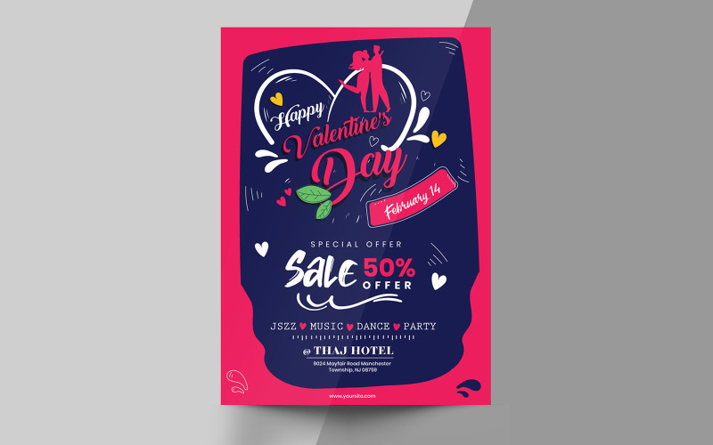 Download Фирменный стиль "Valentine's Day Flyer - Corporate Identity Template" / Valentine's Day Flyer - Corporate Identity Template - Фирменный стиль на тему графика day,design,background,love,nubes,banner,illustration,valentine,red,card,template,poster,holiday,vector,discount,flier,market,wedding,concept,sale
