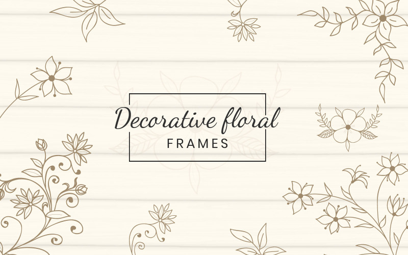 Decoratieve Floral Frames - Illustratie
