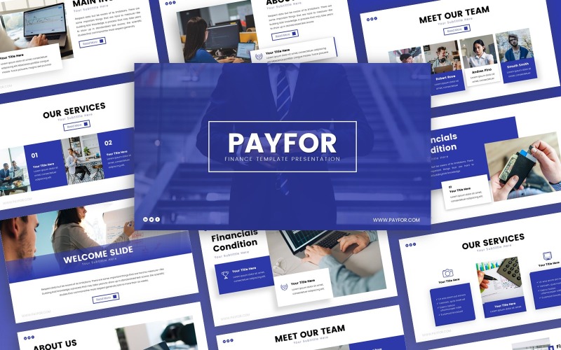 Modelo de apresentação do Payfor Finance PowerPoint