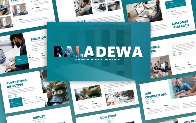 Рекламна презентація Baladewa Шаблон PowerPoint