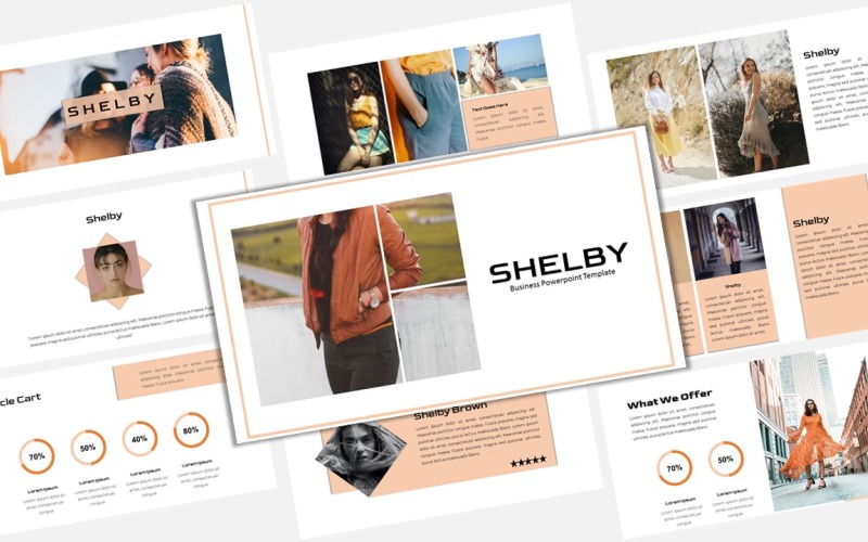 Shelby - Yaratıcı İş PowerPoint şablonu