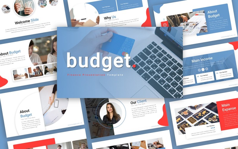 Szablon PowerPoint Prezentacja finansów budżetowych