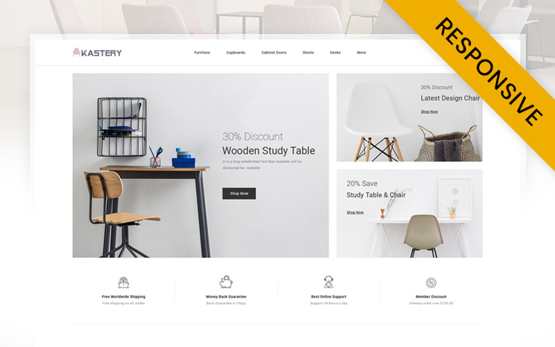Wood Furniture Store OpenCart Template