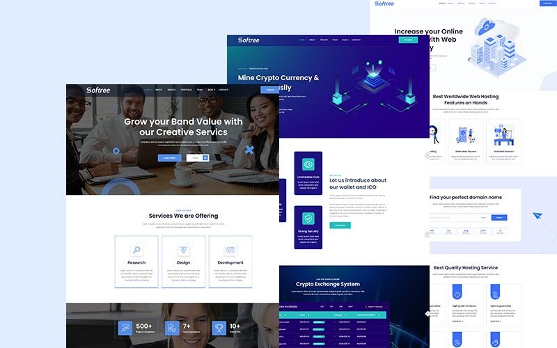 Softree-Mehrzweck-Website-Vorlage