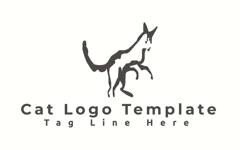 Download Шаблон логотипа "Cat Logo Template" / Cat Logo Template - Шаблон логотипа на тему графика animal,animals,art,black,brand,branding,business,cat,cd,colorful,company,creative,dog,eco,elegant,eps file,graphic,group