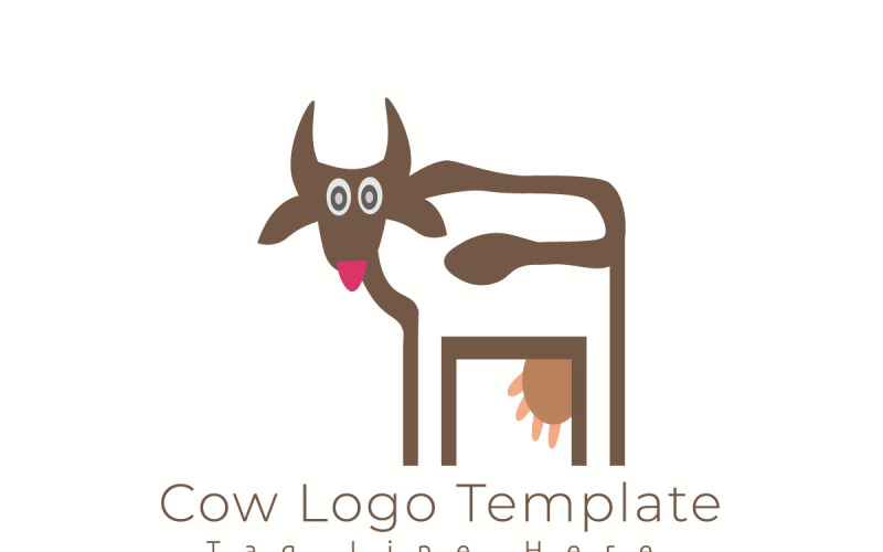 Cow Logo Template