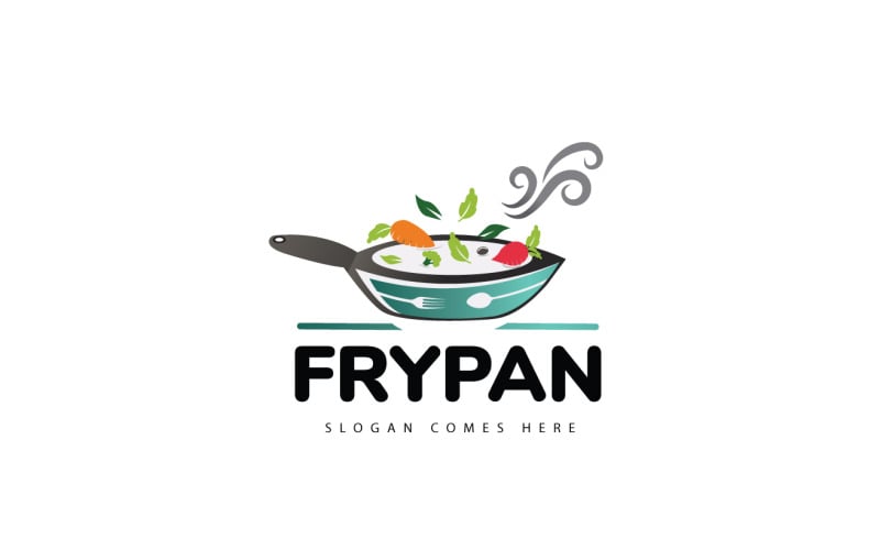 Modello di logo di padella