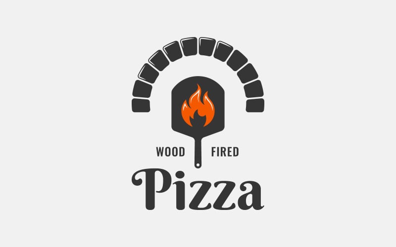 Pizza Shovel. Logo Template #151336 - TemplateMonster