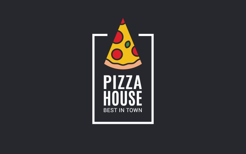 Pizza Slice. Logo Template