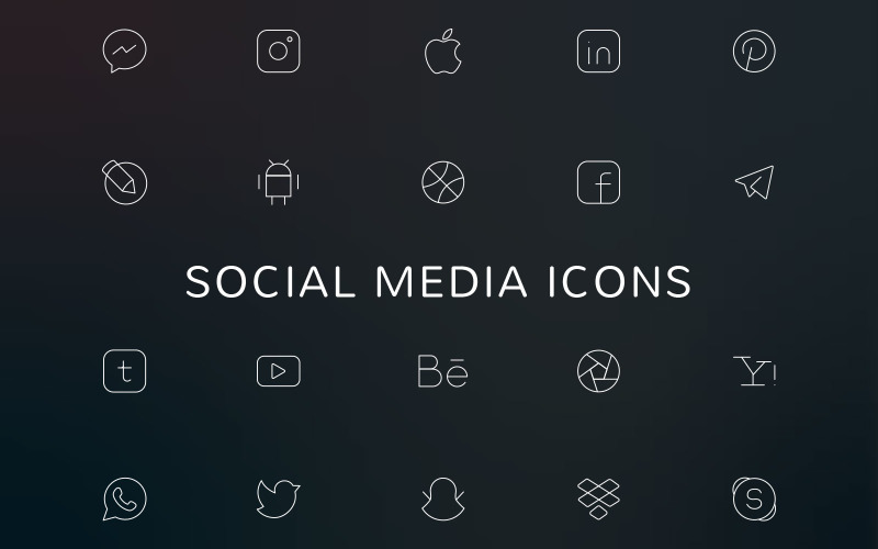 Download Набор иконок "Social Media Icon Set" / Social Media Icon Set - Набор иконок на тему social media social,media,icons,vector,web,graphic,designs,icon,facebook,twitter,pinterest,instagram,template,templates,dribbble