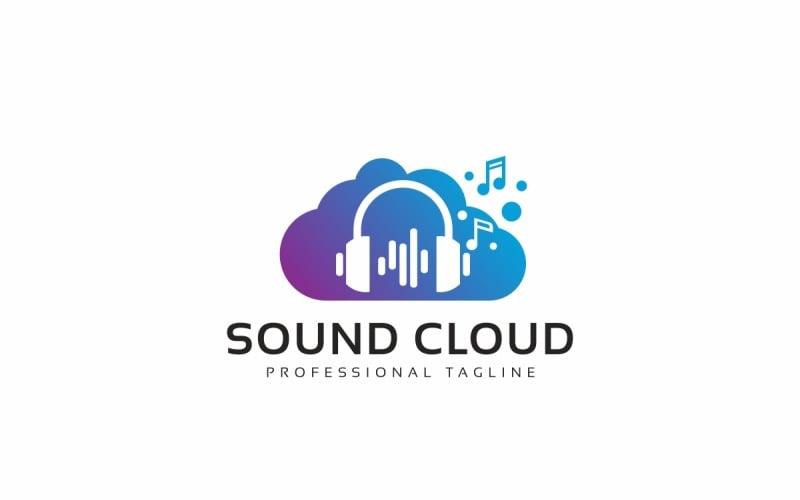 Download Шаблон логотипа "Sound Cloud Logo Template" / Sound Cloud Logo Template - Шаблон логотипа на тему графика audio,audio engineer,audiotech,beats,digital,engineer,entertainment,equalizer,headphones,loudspeaker,media,melody,mp3,music,musical,nightclub,party,radio,record,ringtone