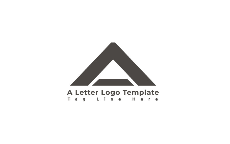 Um modelo de logotipo de carta