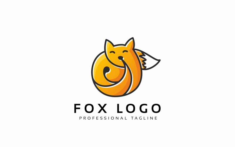 Download Шаблон логотипа "Fox Logo Template" / Fox Logo Template - Шаблон логотипа на тему графика animal,animals,bright,cmyk,colorful,elegant,fox,logo,modern,power,powerpoint,strength,sun,vector