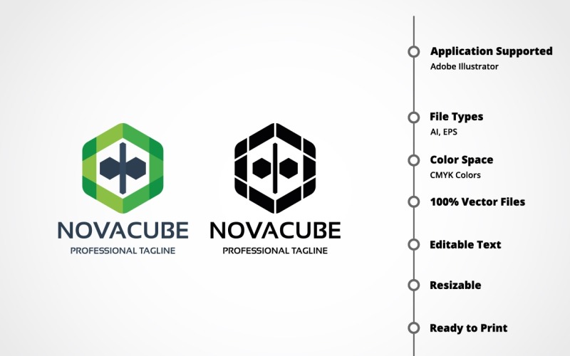 Download Шаблон логотипа "Innovation Cube Logo Template" / Innovation Cube Logo Template - Шаблон логотипа на тему графика box,brainstorm,branding,builder,colorful,corporate,creation,creative,creativity,cube,cubic,cubical,data,development,dimension,entertainment,hexagon,hexagonal,idea,matrix