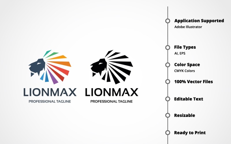 Download Шаблон логотипа "Lionmax Logo Template" / Lionmax Logo Template - Шаблон логотипа на тему графика animal,animals,business,consultant,corporate,digital,finance,finances,financial,firm,fund,investing,investment,king,kingdom,lion,lion master,majestic,marketing,media