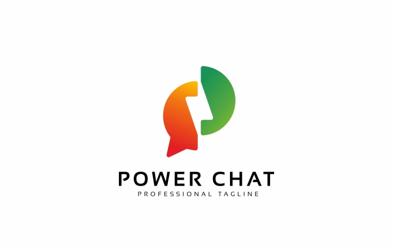 Download Шаблон логотипа "Power Chat Logo Template" / Power Chat Logo Template - Шаблон логотипа на тему графика app,application,blog,brand,branding,button,chat,corporate,electric,electrical,electro,electronic,energy,identity,ignite,ignition,light,logo,logotype,market