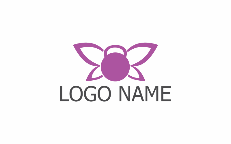 Szablon Logo Motyl Sztanga