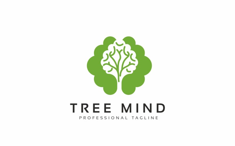 Download Шаблон логотипа "Tree Mind Logo Template" / Tree Mind Logo Template - Шаблон логотипа на тему графика brand,branding,creation,creative,creativity,ecologic,ecological,environment,face,family,green,head,human,idea,intelligence,investing,investment,leaf,leaves,management