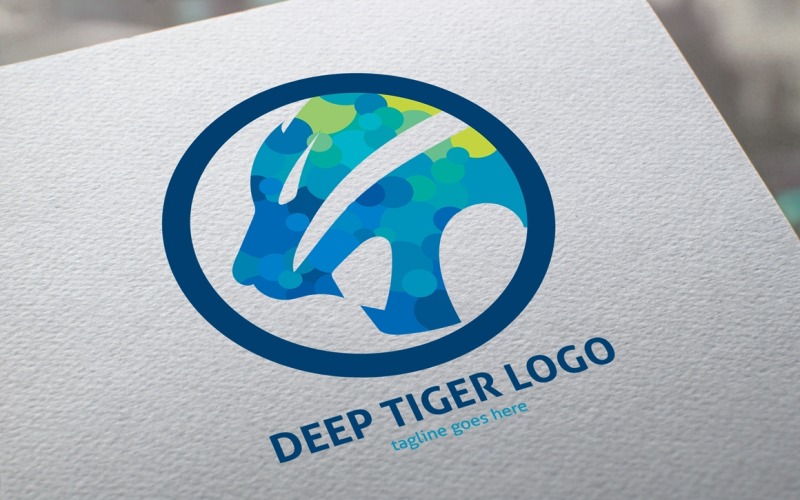 Download Шаблон логотипа "Deep Tiger Logo Template" / Deep Tiger Logo Template - Шаблон логотипа на тему графика animal logo,branding,classic,crest,crown,elegant,football team,head lion,hotel,invest,king,letter,lion king,luxury brand,power,sport,sports,strong,wild,design