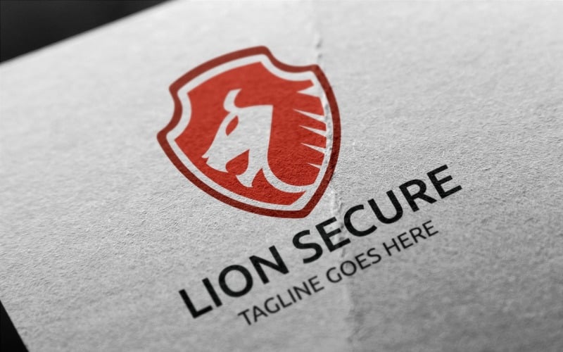 Download Шаблон логотипа "Lion Secure Logo Template" / Lion Secure Logo Template - Шаблон логотипа на тему графика animal,belongings,brown,business,data,face,guard,lion,logo,protect,safe,secure,security,shield