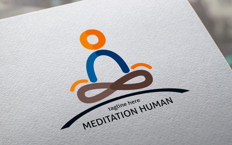 Download Шаблон логотипа "Meditation Human Logo Template" / Meditation Human Logo Template - Шаблон логотипа на тему графика breathing,breathing logo,center,creative logo,escape,freedom,gymnastic logo,gymnastics,health,logotype,man logo,meditation,meditation logo,minimalism,oriental spiritual practices,physical edu