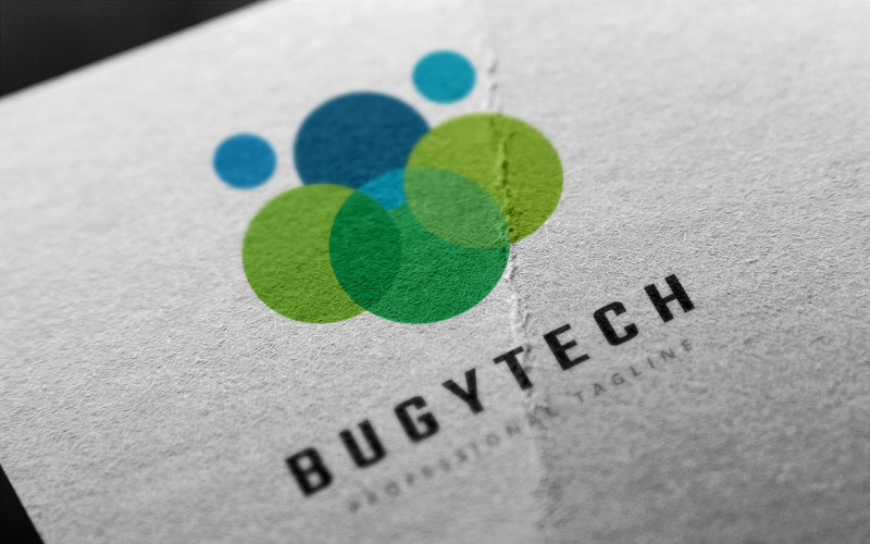 Modèle de logo de technologie de bogue