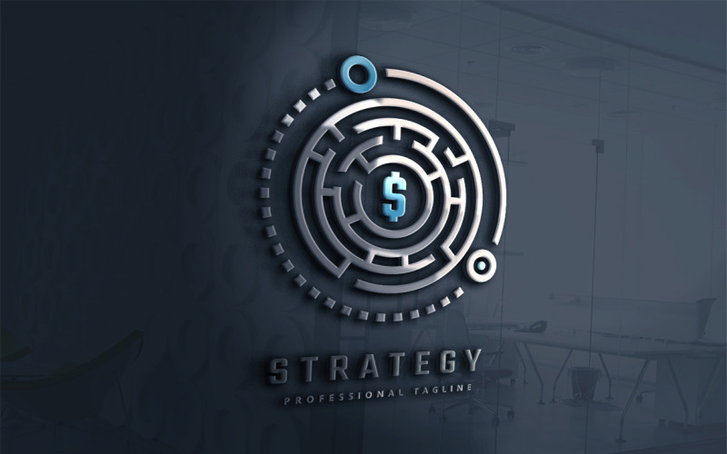 Modello di logo di strategia