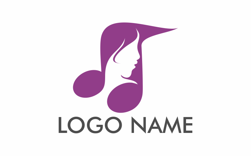 Download Шаблон логотипа "Music Woman Logo Template" / Music Woman Logo Template - Шаблон логотипа на тему графика music,young,woman,female,beautiful,modern,girl,listening,lifestyle,technology,fashion,adult,people,song,sound,beauty,lady,pretty,studio