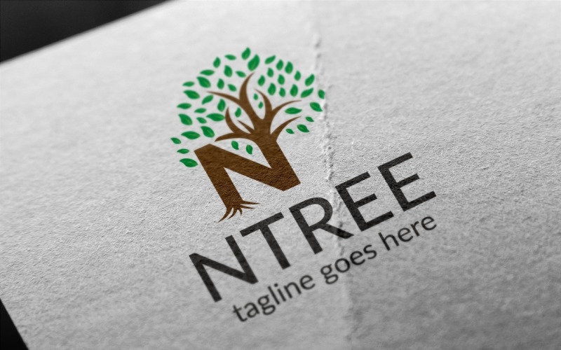 Download Шаблон логотипа "NTree (Letter N) Logo Template" / NTree (Letter N) Logo Template - Шаблон логотипа на тему графика ecology,food,green,herbal,garden,grow,leaf,letter n,nature,organic,plant,restaurant,tree,web,wood