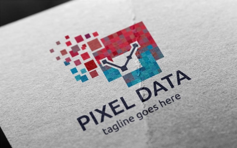 Pixel Data Logo modello