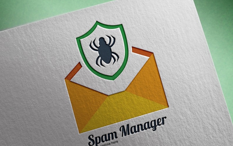 Plantilla de logotipo de gestión de spam