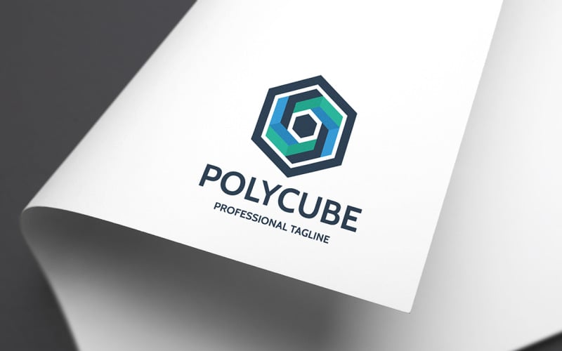 Download Шаблон логотипа "Polygon Cube Logo Template" / Polygon Cube Logo Template - Шаблон логотипа на тему графика agency,box,brand,branding,business,corporate,corporative,cube,cubic,cubical,design,development,firm,hexa,hexagon,identity,low poly,modern,polygon,polygons