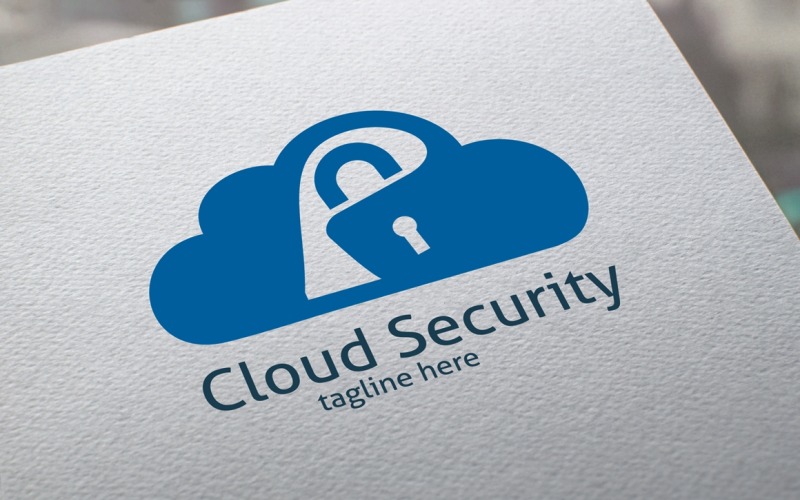 Cloud Security Logo sjabloon