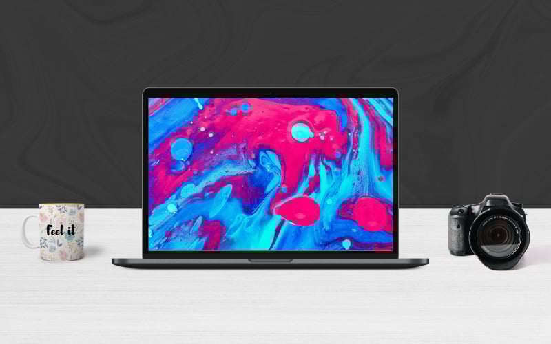 Download Мокап для продукта "Laptop product mockup" / Laptop product mockup - Мокап для продукта на тему графика laptop,psd,mockups,apple,macbook,air,pro,windows,website,graphic,presentations,web,design,branding,promotion