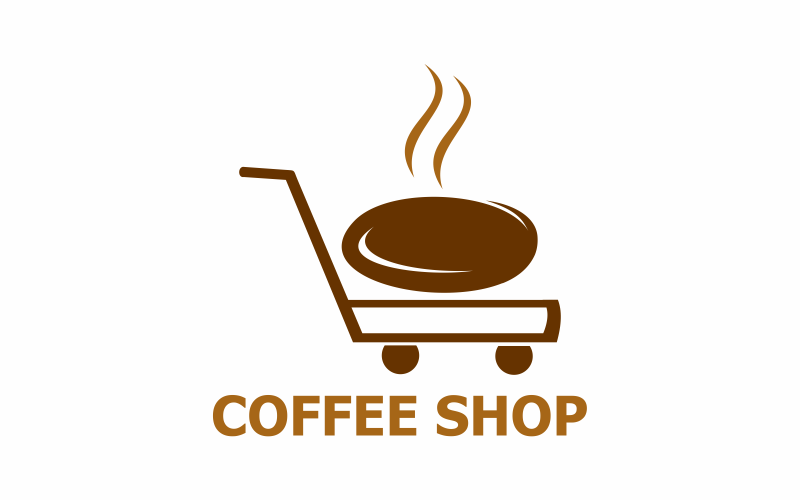 Download Шаблон логотипа "Coffee Shopping Logo Template" / Coffee Shopping Logo Template - Шаблон логотипа на тему графика cafe,coffee,shop,restaurant,people,drink,bar,interior,cup,food,modern,copy,beverage,wooden,espresso,retail,store,cappuccino,caffeine,mug