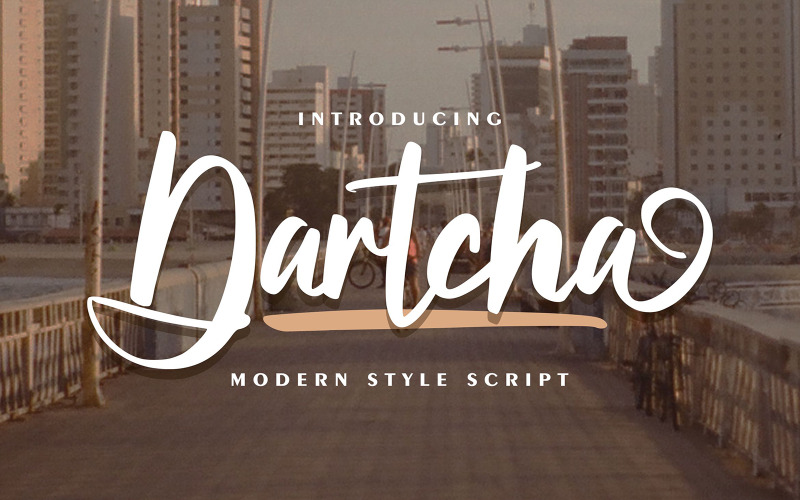 Dartcha | Carattere corsivo in stile moderno