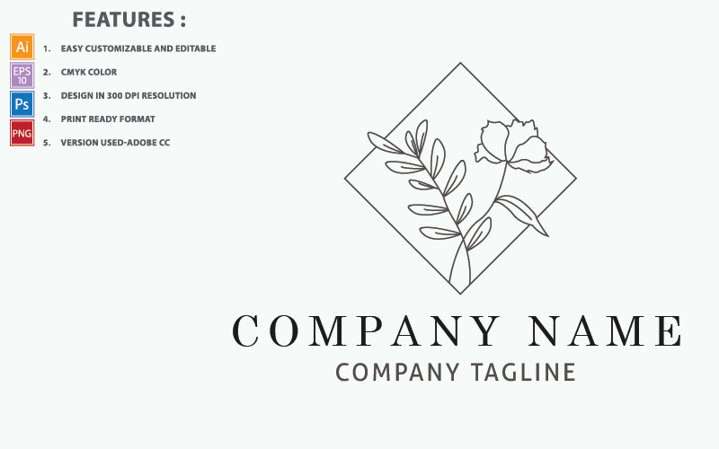 Download Шаблон логотипа "Famine Vector Design Logo Template" / Famine Vector Design Logo Template - Шаблон логотипа на тему графика natural,black,feminine,flower,nature,vector,design,plant,symbol,leaf,frame,floral,element,logo,botanical,organic,elegant,modern,template,illustration