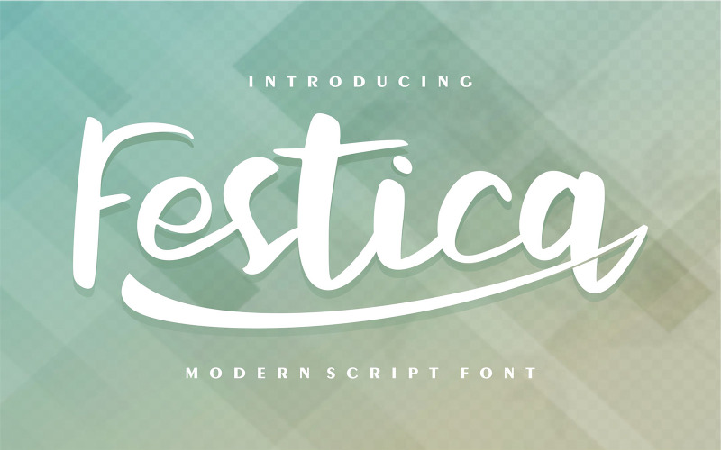 Festica | Modern cursief lettertype