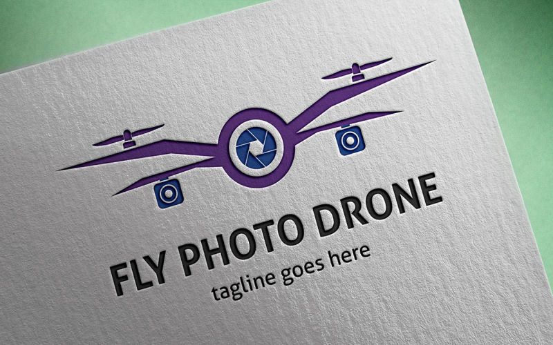 Fly Photo Drone Logo Template