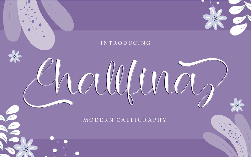 Hallfina | Moderne kalligrafie lettertype