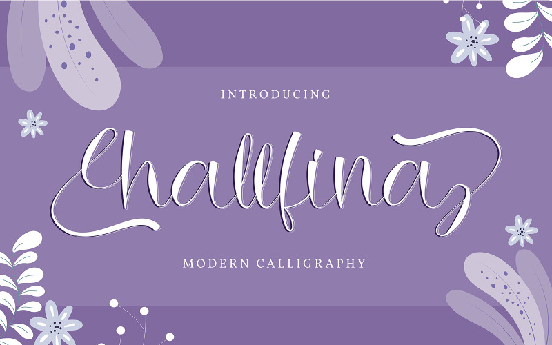 Hallfina | Modernt kalligrafiteckensnitt